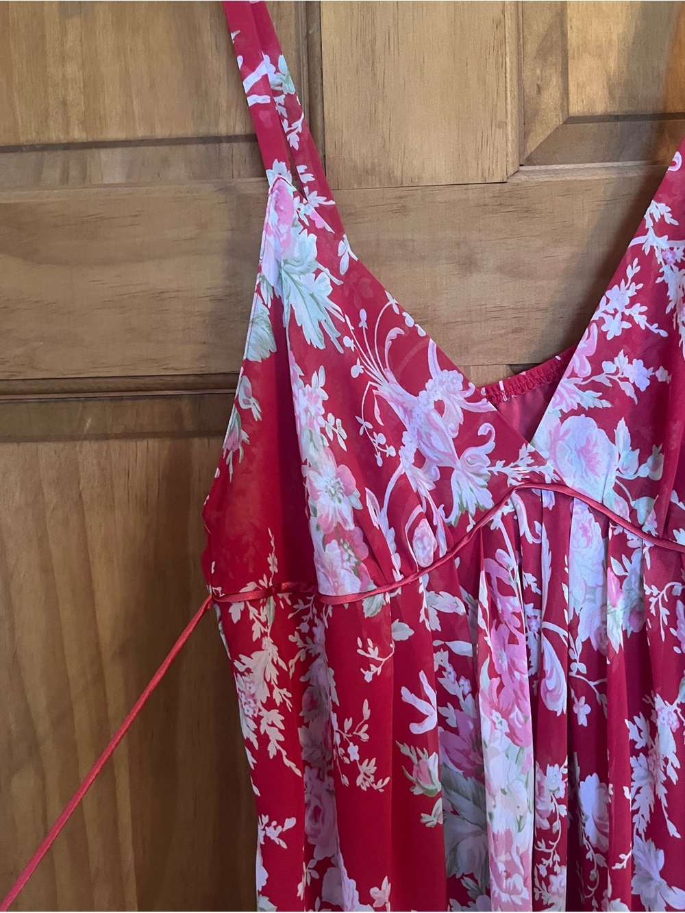 Oscar de la Renta Pink Label Y2K Floral Slip Dress Chemise Babydoll Nightgown L - Picture 3 of 8